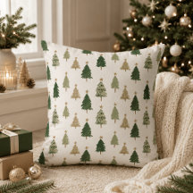 Minimalistisches Weihnachtsbaumkissen