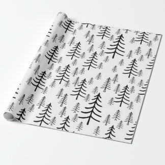 Minimalistisches Weihnachtsbaumwrapppapier Geschenkpapier