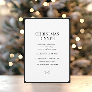 Minimalistisches Weihnachtsfest Einladung