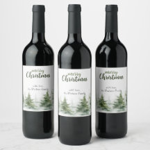 Minimalistisches Weihnachtsgebirge Evergreen Snow
