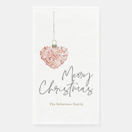 Minimalistisches Weihnachtsherz Serviette