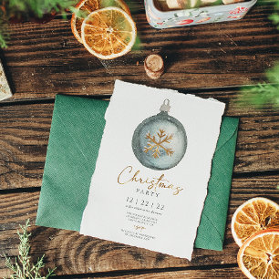Minimalistisches Weihnachtsschmuck Winterfest Part Einladung