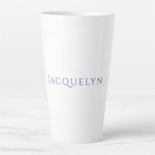 Minimalistisches Weiß Blau Einfach Elegant Modern  Milchtasse