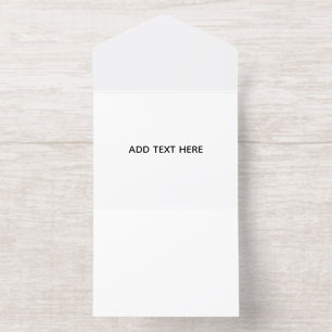 Minimalistisches Weiß Elegant für jeden Anlass All-in-One-Einladung