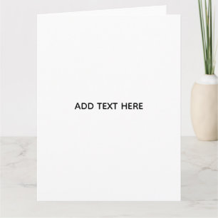Minimalistisches Weiß Elegant für jeden Anlass Dankeskarte