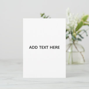 Minimalistisches Weiß Elegant für jeden Anlass Dankeskarte