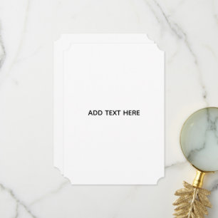 Minimalistisches Weiß Elegant für jeden Anlass Dankeskarte