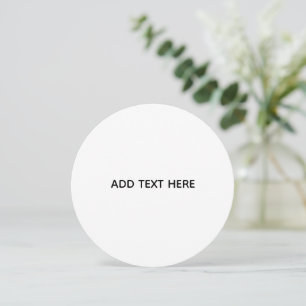 Minimalistisches Weiß Elegant für jeden Anlass Dankeskarte