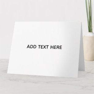 Minimalistisches Weiß Elegant für jeden Anlass Dankeskarte