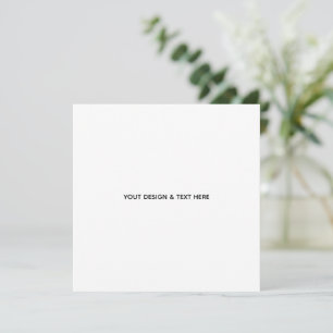 Minimalistisches Weiß Elegant für jeden Anlass Dankeskarte