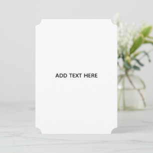 Minimalistisches Weiß Elegant für jeden Anlass Feiertagskarte