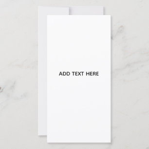 Minimalistisches Weiß Elegant für jeden Anlass Feiertagskarte