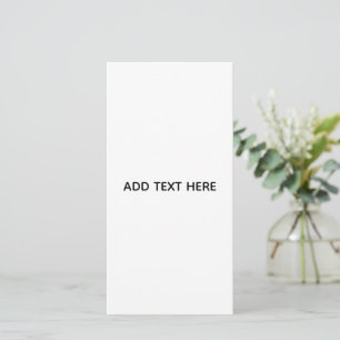 Minimalistisches Weiß Elegant für jeden Anlass Karte