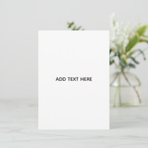 Minimalistisches Weiß Elegant für jeden Anlass Karte