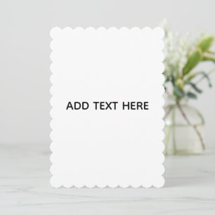Minimalistisches Weiß Elegant für jeden Anlass Karte