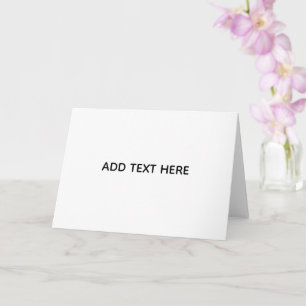 Minimalistisches Weiß Elegant für jeden Anlass Karte
