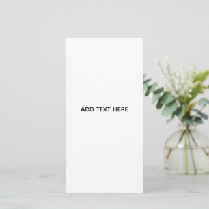 Minimalistisches Weiß Elegant für jeden Anlass Karte