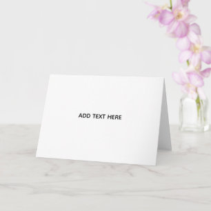 Minimalistisches Weiß Elegant für jeden Anlass Karte