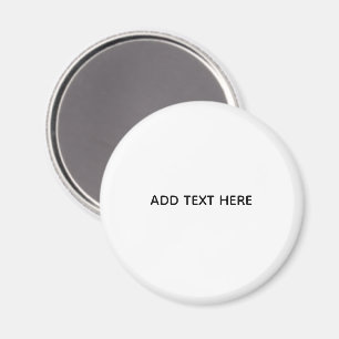 Minimalistisches Weiß Elegant für jeden Anlass Magnet