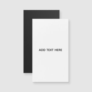 Minimalistisches Weiß Elegant für jeden Anlass Magnetkarte