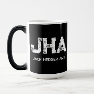 MINIMALISTISCHES WEIßES DREIBUCHSTABEN-MONOGRAMM-N VERWANDLUNGSTASSE
