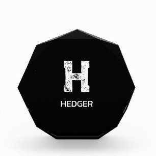 MINIMALISTISCHES WEIßES EIN-BUCHSTABEN-MONOGRAMM N FOTOBLOCK