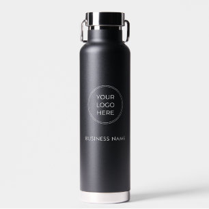 Minimalistisches weißes Geschäft-Logo-Wasserflasch Trinkflasche