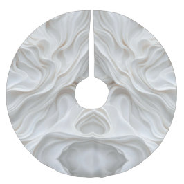 Minimalistisches weißes Marmorsprungrock - Weich Polyester Weihnachtsbaumdecke