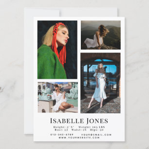 Minimalistisches weißes Modell Actor 4 Foto Comp C