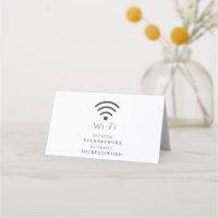 Minimalistisches weißes Wi-Fi-Zeichen