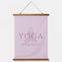 Minimalistisches Yoga-Lotus-Pose-Yogastudio