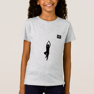 Minimalistisches Yoga-Pose-Silhouette-T-Shirt T-Shirt