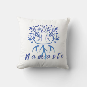 Minimalistisches Yoga- und Meditationsdesign Kissen