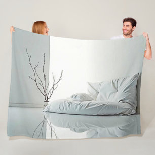 Minimalistisches Zen-Innendesign Fleecedecke