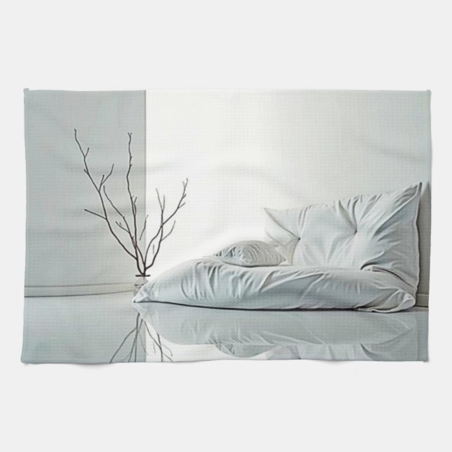 Minimalistisches Zen-Innendesign Geschirrtuch (Horizontal)