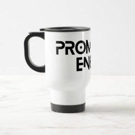 Minimalistisches Zitat des Ingenieurs Reisebecher