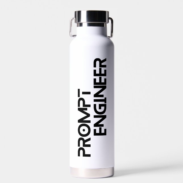 Minimalistisches Zitat des Ingenieurs Trinkflasche (Vorne)