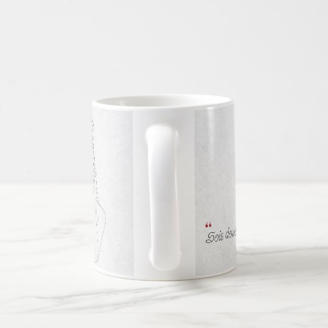Minimalistisches Zitat Kaffeetasse (Henkel)
