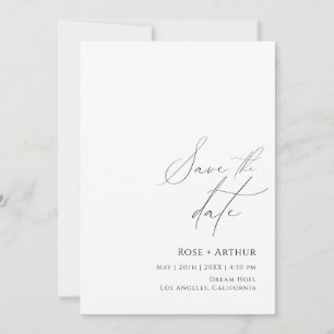 Minimalskript Save The Date Einladung