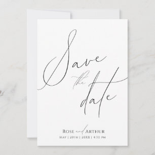 Minimalskript Save The Date Einladung