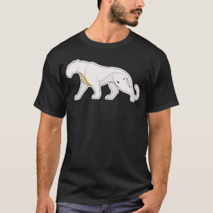 Minimalsymbol Panther   Abstraktes Tiersymbol T-Shirt