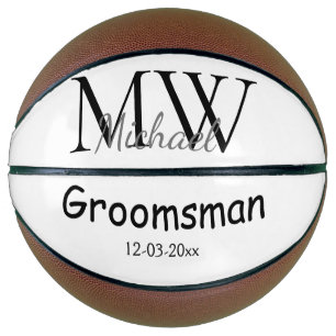 Minimalwerte für den Trauzeuge eines personalisie Basketball