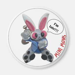 Minimons "ich bin SPÄTER" Magnet