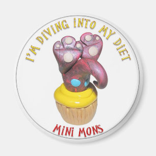 Minimons "Tauchen in eine Diät" Magnet