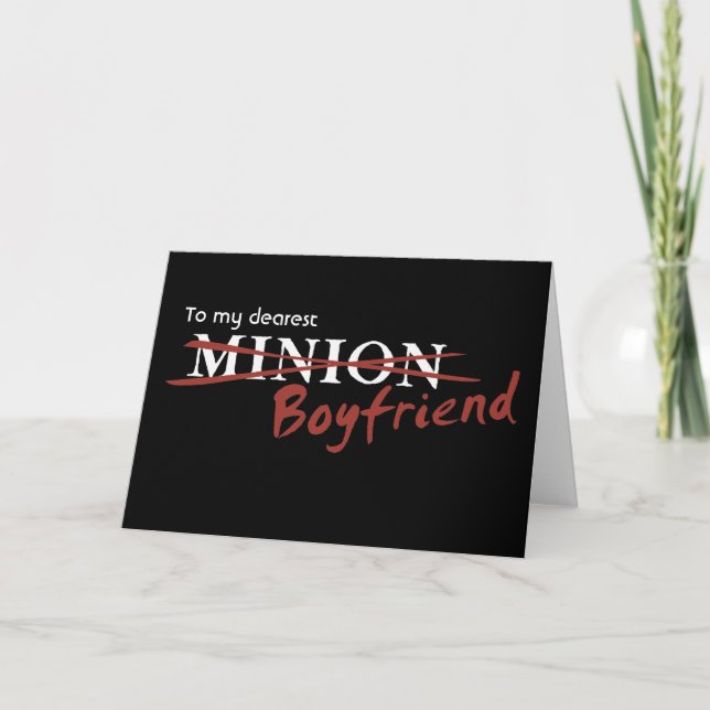 Minion Boyfriend Karte (Vorderseite)