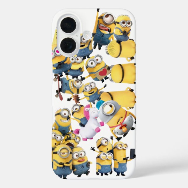 Minions Iphone 16 Handyhülle Hülle (Rückseite)