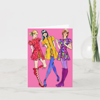 Minirock- und Hotpantsgeburtstag Karte