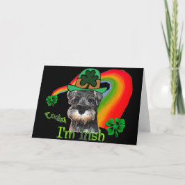 MiniSchnauzer St. Patricks Tages Karte