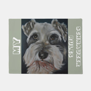 Minischnauzer-Tür-Matte Fußmatte