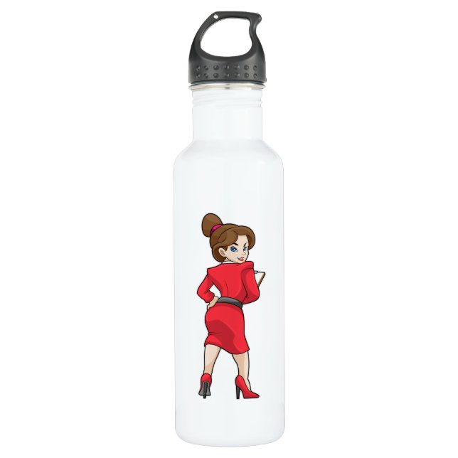 Minister für Kleidung mit hohen Absätzen Edelstahlflasche (Vorderseite)